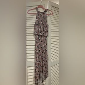 Apt 9 high neck print maxi dress small